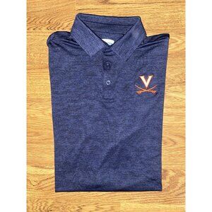 NWT Columbia Golf Virginia Cavaliers Mens Navy Polo Shirt Large